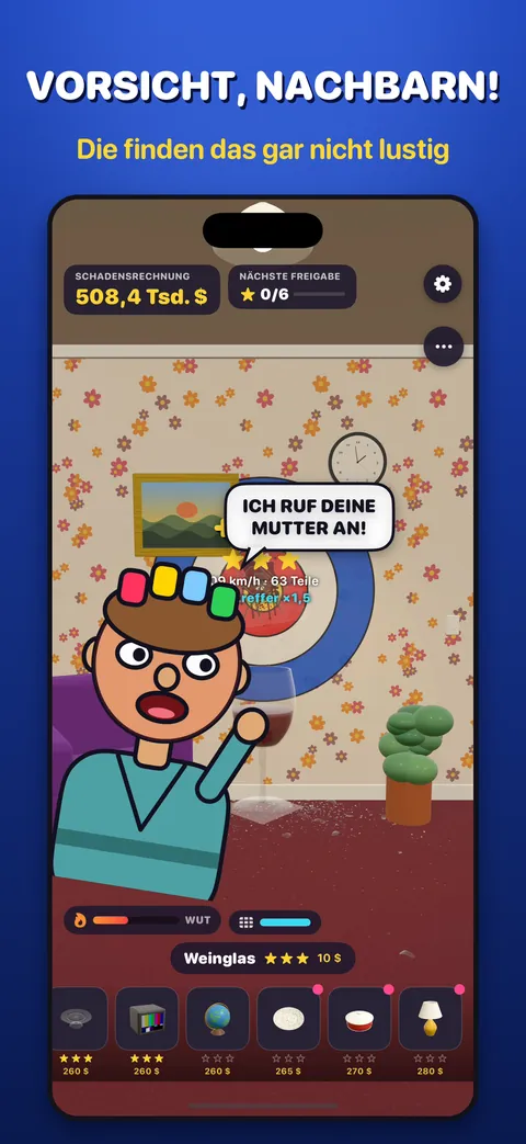 Vorsicht, Nachbarn: Ein gezeichneter Nachbar schaut herein und fragt, ob alles in Ordnung ist